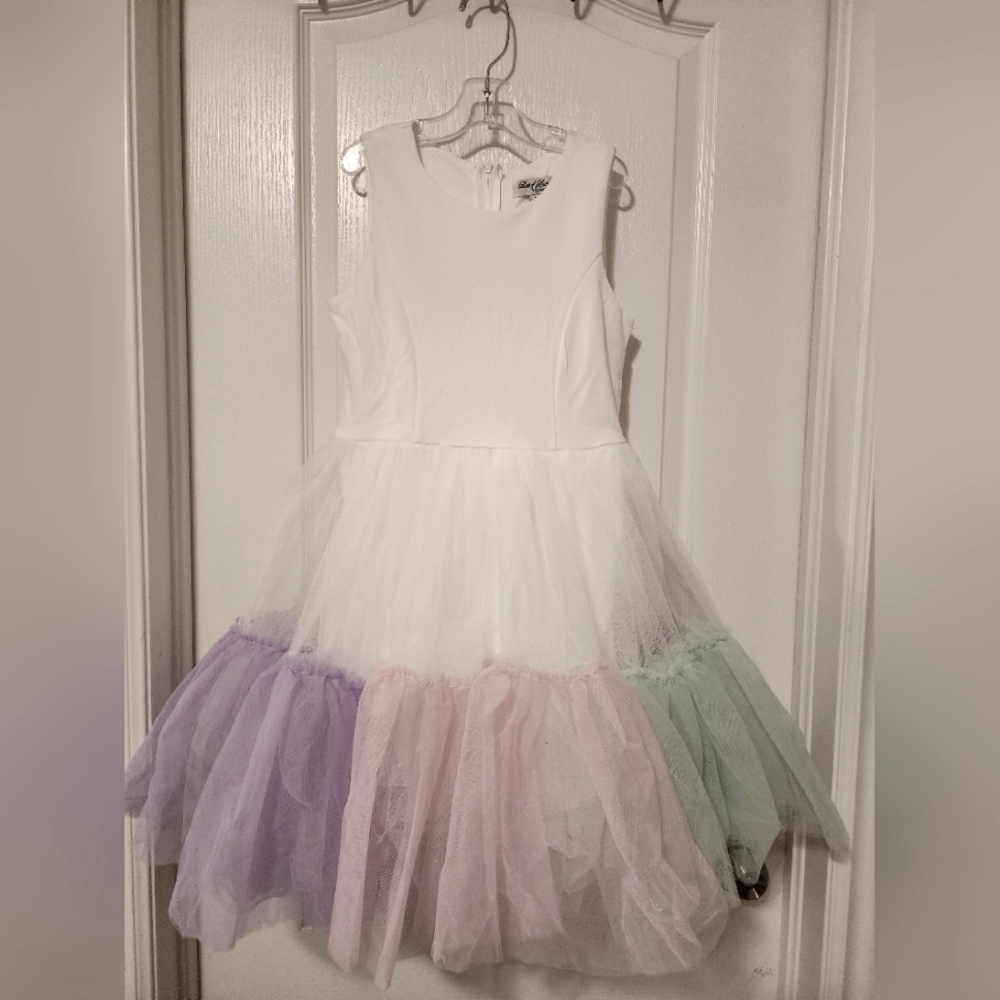 Kids Multicolor Tulle Dress